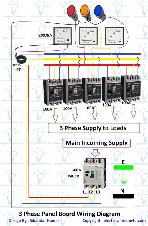 three phase to single phase distribution box|3 phase electrical distribution board.